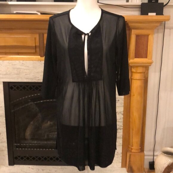 Tommy Bahama Other - Tommy Bahama Women black sheer swim coverup Small beach pool cruise vacation